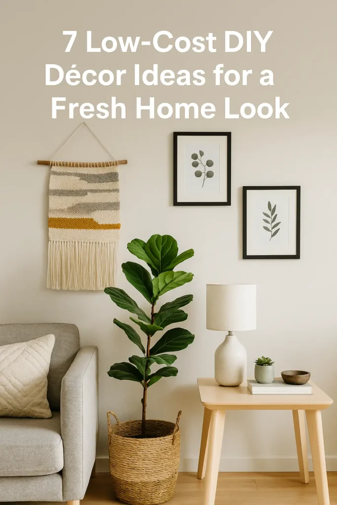 7 Low-Cost DIY Décor Ideas for a Fresh Home Look